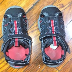Toddler Boy Shoes (Red & Black)